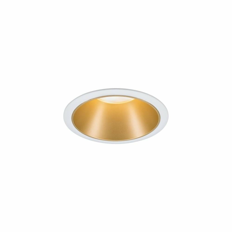 Paulmann LED Einbauleuchte Cole Coin Weiß/Gold matt 3er-Set 6W 470lm 2700K IP44 3-Step-Dim