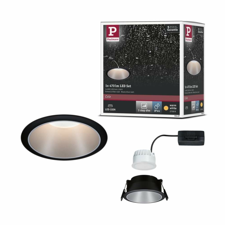 Paulmann 79517 LED Pendelleuchte Puric Pane 2700K 1200lm 22W Schwarz/Grau  dimmbar mit | Lampen1a