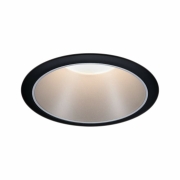 LED Einbauleuchte Cole Coin Schwarz/Silber 6W 470lm 2700K IP44 3-Step-Dim