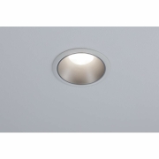 LED Einbauleuchte Cole Coin Weiß/Silber 6W 470lm 2700K IP44 3-Step-Dim