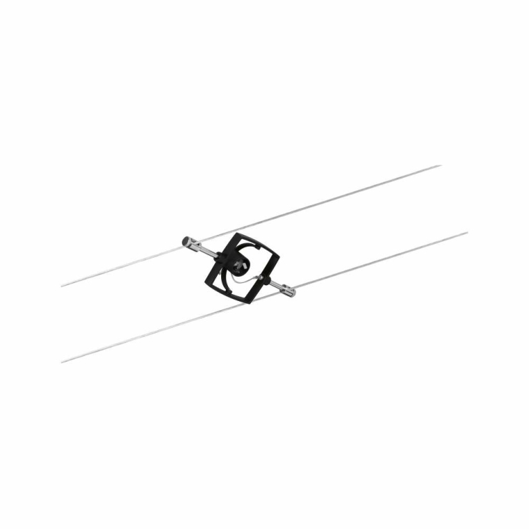 Paulmann Seilsystem Mac II Basisset GU5,3 max. 5x10W 230/12V Schwarz matt