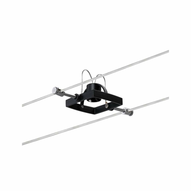 Paulmann Seilsystem Mac II Basisset GU5,3 max. 5x10W 230/12V Schwarz matt