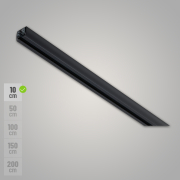 Paulmann URail Schiene 10 cm Schwarz matt 230V