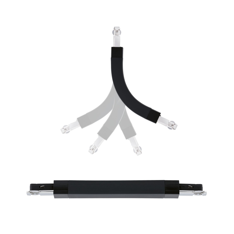 Paulmann URail Flex Verbinder II Schwarz matt für Bögen bis maximal 90°