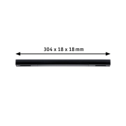 URail Mittel-Einspeisung Schwarz matt 3/4/5-adrig max. 1000W