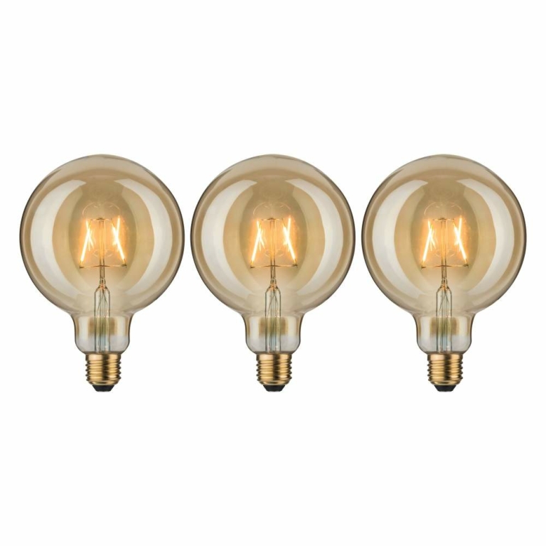 Paulmann Leuchtmittel Bundle 3x LED Vintage Globe 125