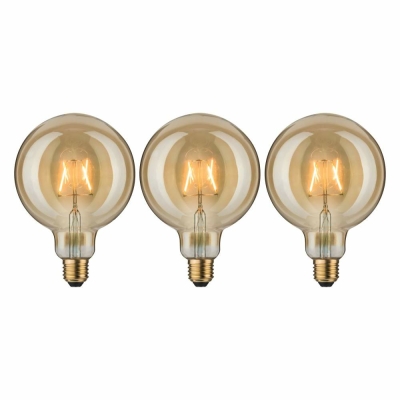 Paulmann Leuchtmittel Bundle 3x LED Vintage Globe 125