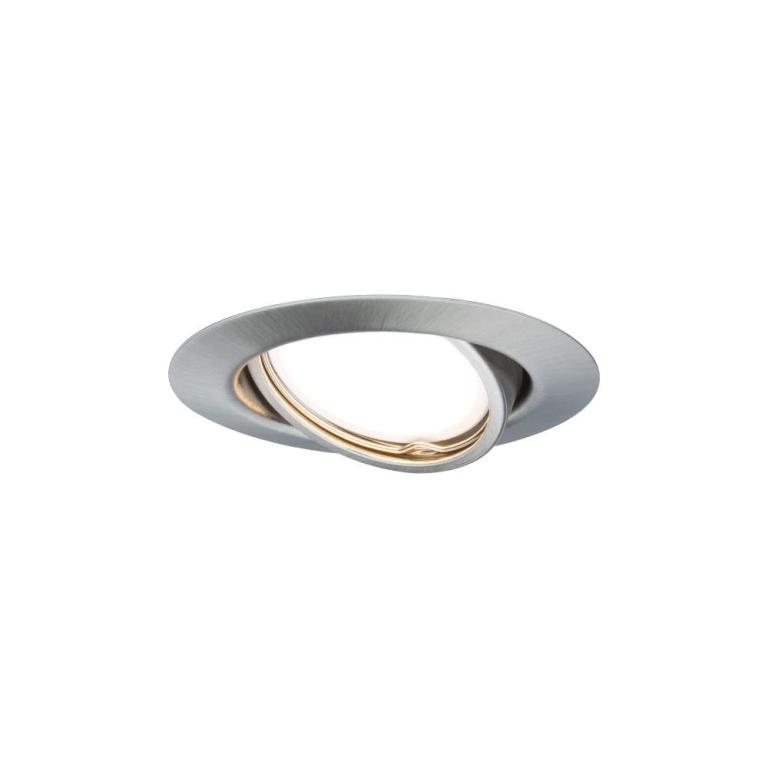 Paulmann Einbauleuchte LED Base rund max. 10x10W GU10 Eisen gebürstet