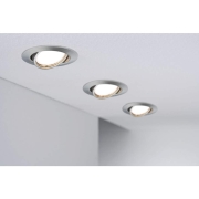 Einbauleuchte LED Base rund max. 10x10W GU10 Eisen gebürstet