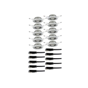 Einbauleuchte LED Base rund max. 10x10W GU10 Eisen gebürstet