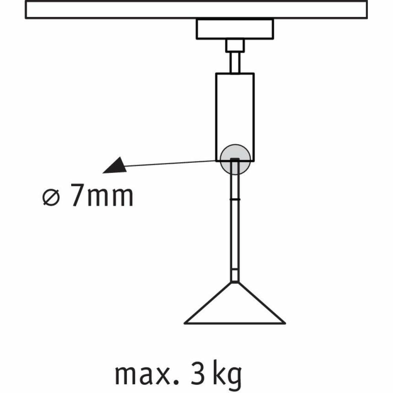 URail Universal Pendel Adapter Schwarz matt