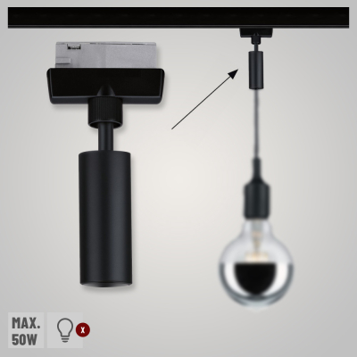 URail Universal Pendel Adapter Schwarz matt