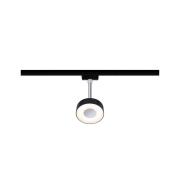 URail LED Schienenspot Circle 5W 152lm 2700K dimmbar schwarz matt chrom (LED fest verbaut)