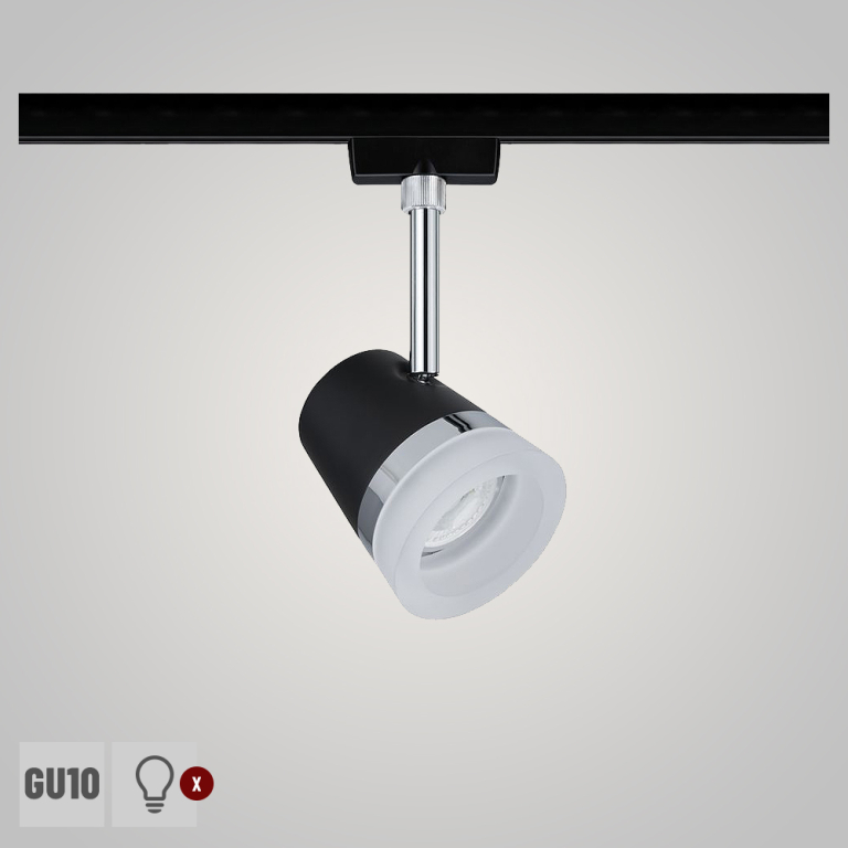 Paulmann URail Schienenspot Cone GU10 max. 10W schwarz matt chrom