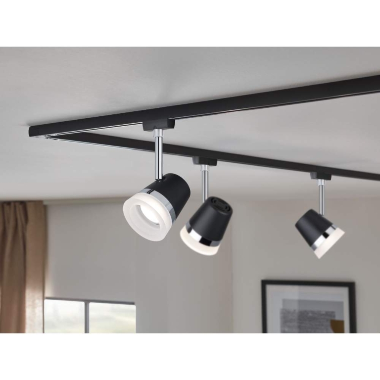 Paulmann URail Schienenspot Cone GU10 max. 10W schwarz matt chrom