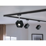 URail LED Schienenspot Cube 65° 8W 589lm 4000K dimmbar schwarz matt chrom (LED fest verbaut)