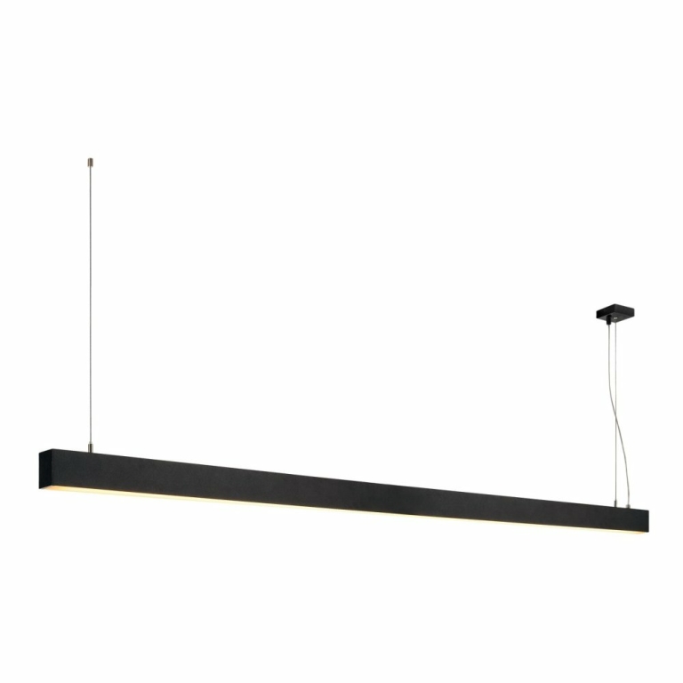 SLV GLENOS LED Pendelleuchte schwarz 205cm 85W 5700lm 3000K CRI 80