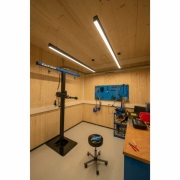 GLENOS Pendelleuchte, mattschwarz, 2m, 103W, 4000K