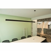 GLENOS Pendelleuchte, mattschwarz, 2m, 103W, 4000K