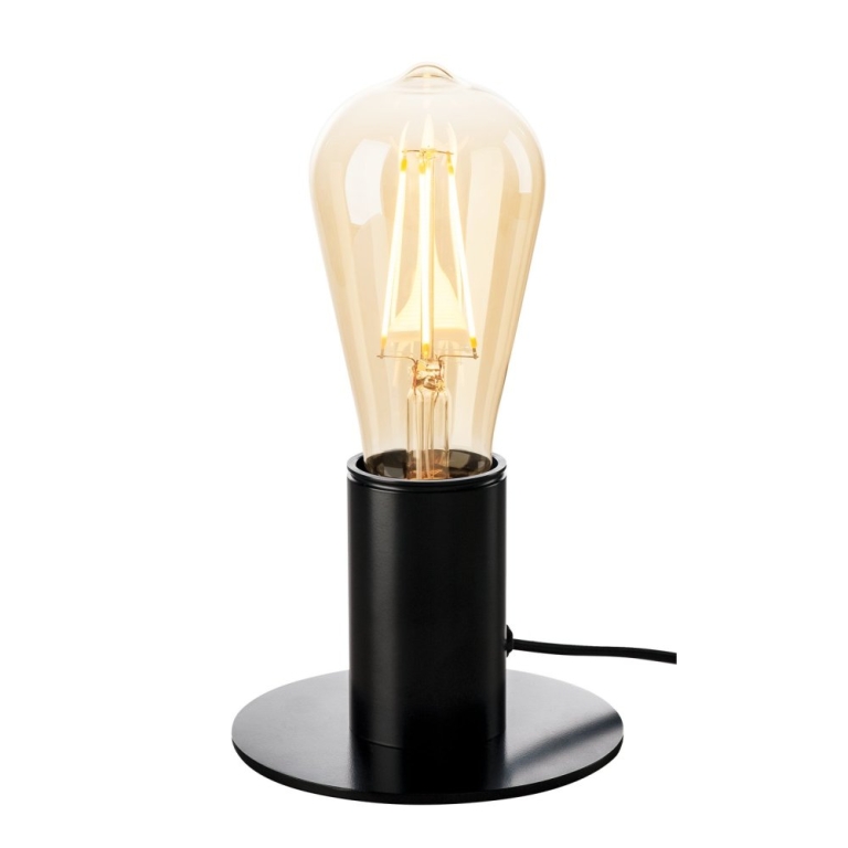 SLV FITU TL, Indoor Tischleuchte, schwarz, E27, max. 10W