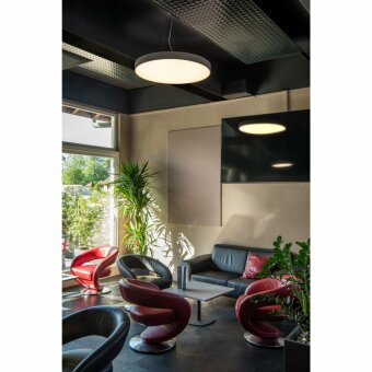 MEDO 90 CW CORONA, LED Indoor Wand- und Deckenaufbauleuchte DALI grau 3000/4000K
