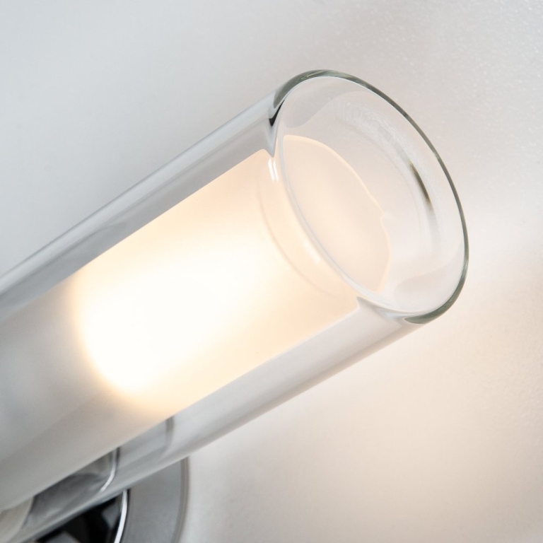 SLV WL 106 Wandleuchte, doppel Glas, chrom 2xE14