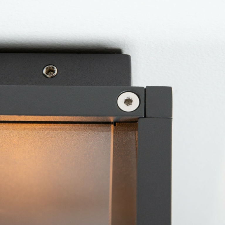 QUADRULO SENSOR WL E27 Outdoor Wandaufbauleuchte anthrazit inklusive Sensor