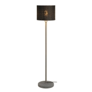 ADEGAN MANILA SL Stehleuchte, PE Rattan anthrazit + SST 304 + Granit G654, E27, max. 15W