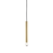 FITU PD E27 Indoor Pendelleuchte messing 5m Kabel mit offenem Kabelende