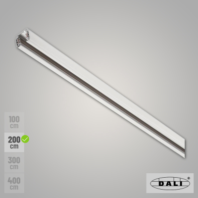 SLV S-TRACK DALI 3-Phasen Stromschiene 2m weiß Aufbauschiene