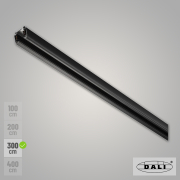 SLV S-TRACK DALI 3-Phasen Stromschiene 3m schwarz Aufbauschiene