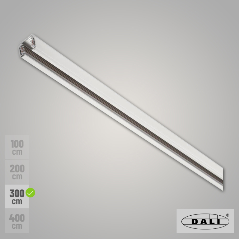 SLV S-TRACK DALI 3-Phasen Stromschiene 3m weiß Aufbauschiene