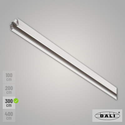 SLV S-TRACK DALI 3-Phasen Stromschiene 3m weiß Aufbauschiene