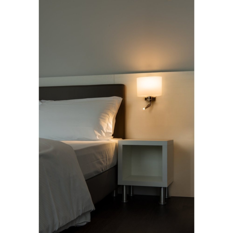 SLV KENKUA SPOT E27 Indoor LED Wandaufbauleuchte chrom 3000K