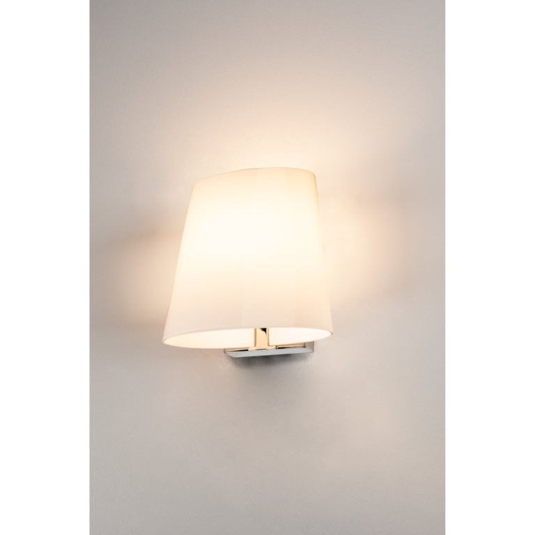 SLV COUPA QT14 Indoor LED Wandaufbauleuchte chrom satiniertes Glas