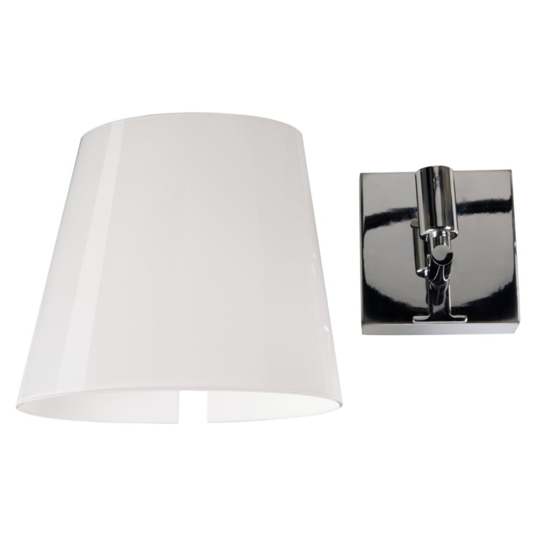 SLV COUPA QT14 Indoor LED Wandaufbauleuchte chrom satiniertes Glas