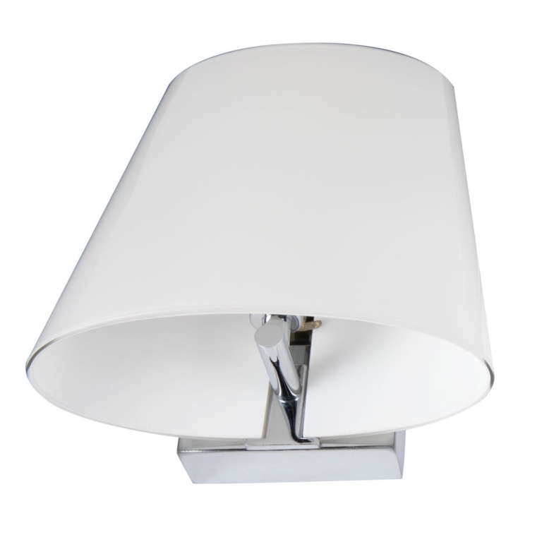SLV COUPA QT14 Indoor LED Wandaufbauleuchte chrom satiniertes Glas