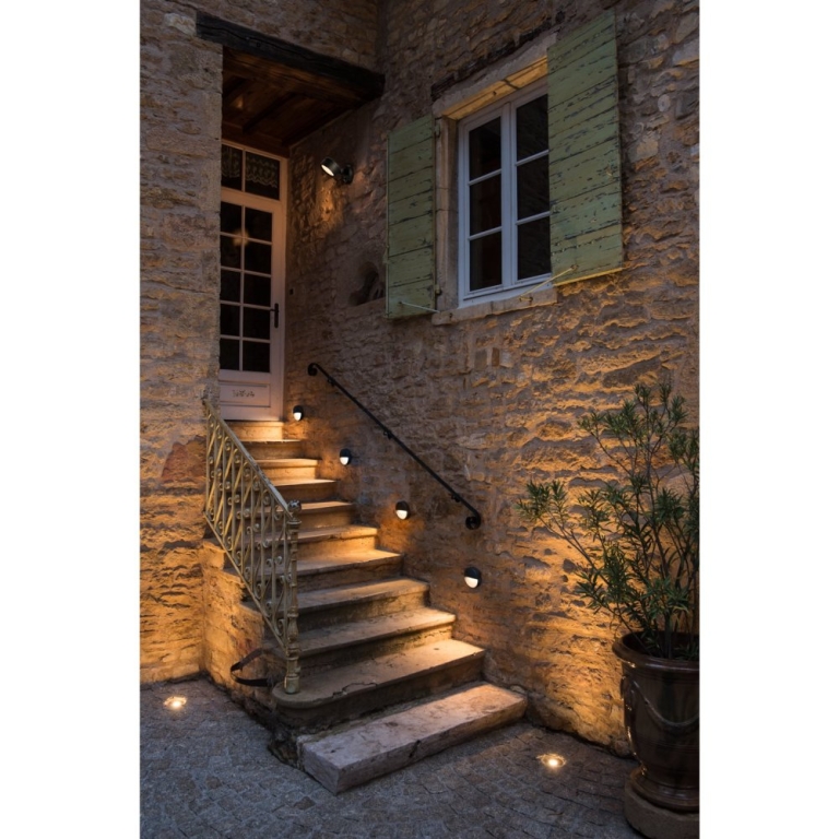 SLV DOWNUNDER OUT round WL Outdoor LED Wandeinbauleuchte anthrazit 3000K