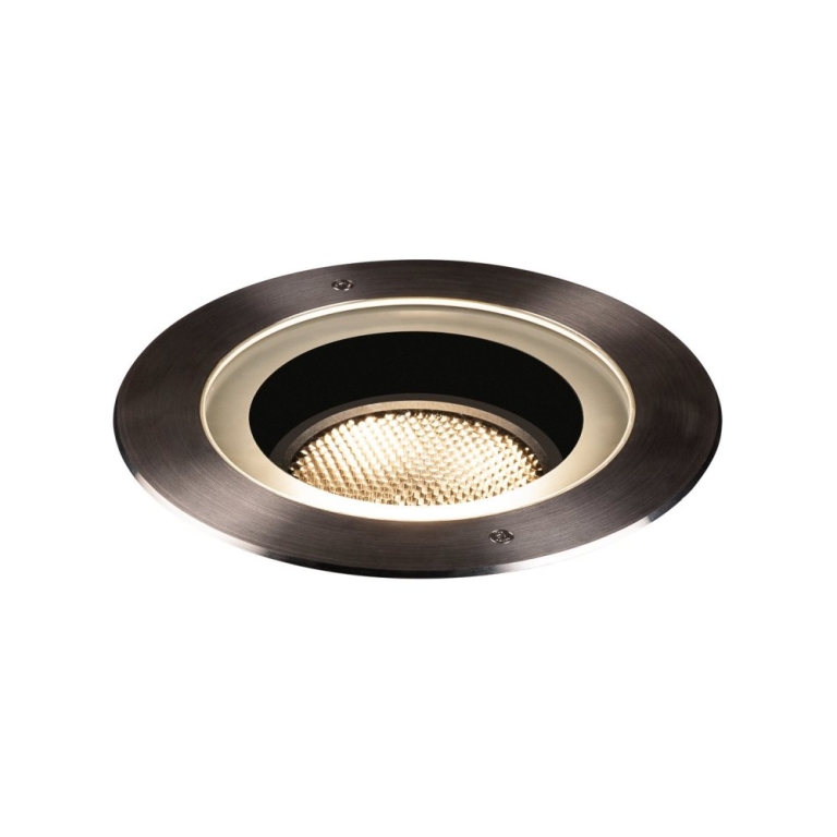 SLV DASAR® 270 Outdoor LED Bodeneinbauleuchte 3000K rund IP67 symmetrische Abstrahlung