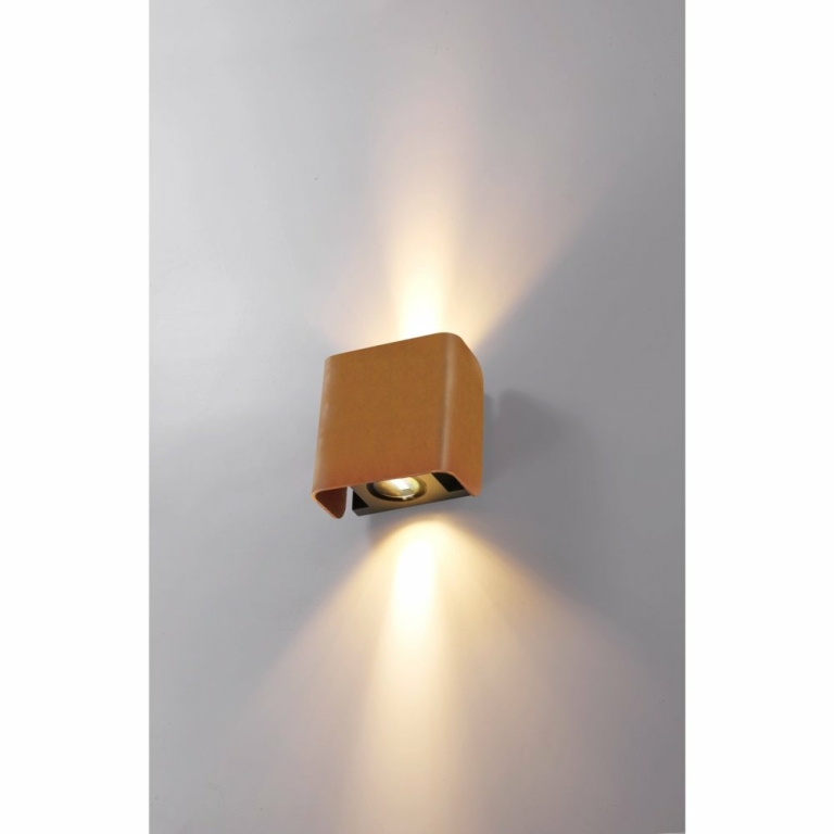 SLV MANA OUT Outdoor Wandaufbauleuchte rost IP65 dimmbar