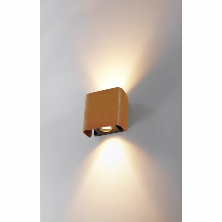 SLV MANA OUT Outdoor Wandaufbauleuchte rost IP65 dimmbar