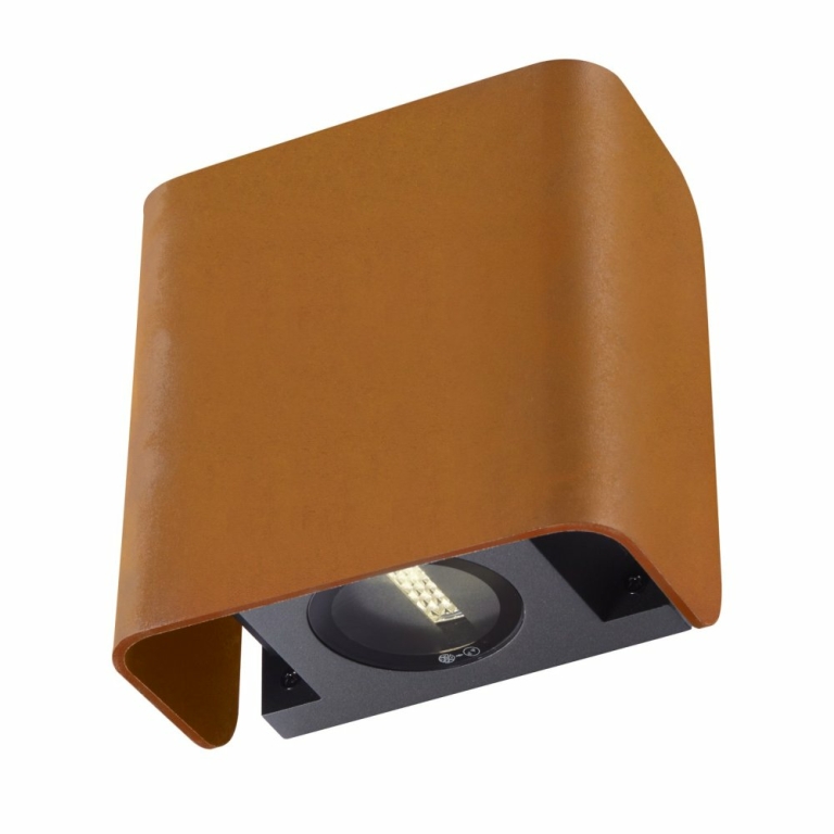 SLV MANA OUT Outdoor Wandaufbauleuchte rost IP65 dimmbar