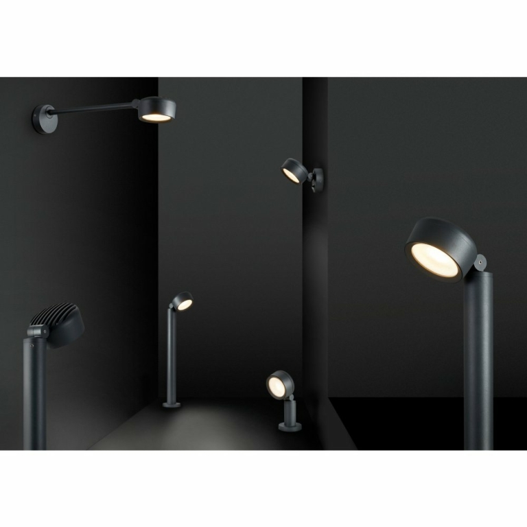 SLV ESKINA SPOT SENSOR Outdoor Wand- und Deckenaufbauleuchte anthrazit IP65 dimmbar