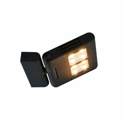 SLV LENITO Indoor LED Wandaufbauleuchte schwarz 3000K