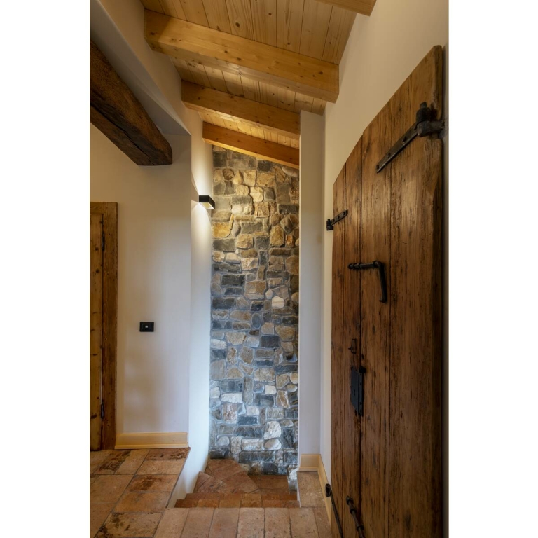 SLV LED Wandleuchte LOGS IN L schwarz/gold mit Dim-To-Warm 2000-3000K 21W CRI 90 1000lm