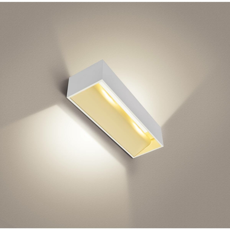 SLV LED Wandleuchte LOGS IN L weiß mit Dim-To-Warm 2000-3000K 21W CRI 90 1390lm