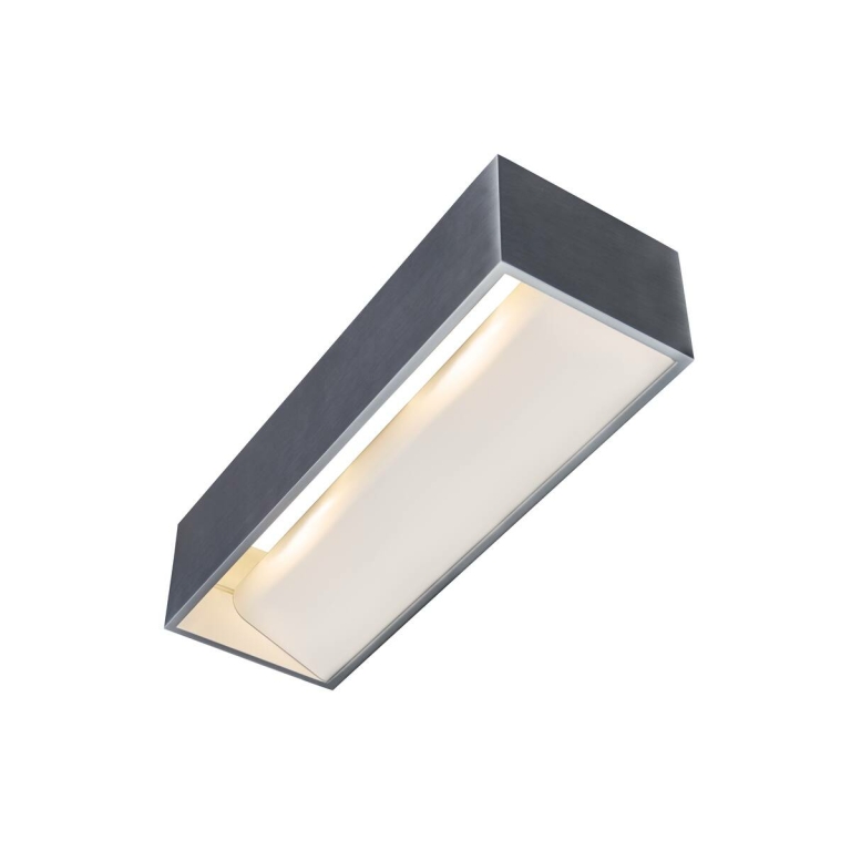 SLV LED Wandleuchte LOGS IN L aluminium/weiß mit Dim-To-Warm 2000-3000K 21W CRI 90 1390lm