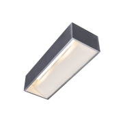 LED Wandleuchte LOGS IN L aluminium/weiß mit Dim-To-Warm 2000-3000K 21W CRI 90 1390lm