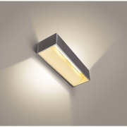 LED Wandleuchte LOGS IN L aluminium/weiß mit Dim-To-Warm 2000-3000K 21W CRI 90 1390lm