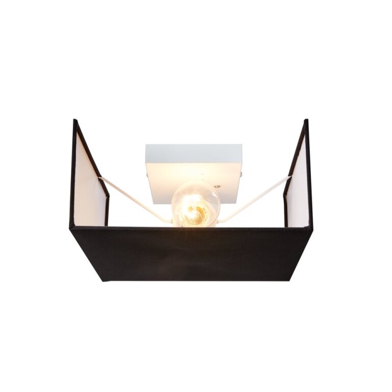 SLV ACCANTO SQUARE E27 Indoor Wandaufbauleuchte schwarz
